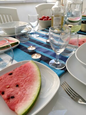 Outdoor dining - Studio 'Carolina 3' with Shared Terrace, Wi-Fi and Air Conditioning (Monopoli)