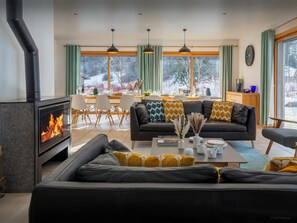 TV, fireplace, table tennis, stereo - Chalet Nordchamp - alpine retreat with spa - OVO Network (Samoëns)