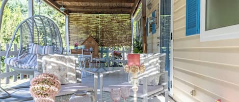Comfort-Ferienhütte | Terrasse/Patio
