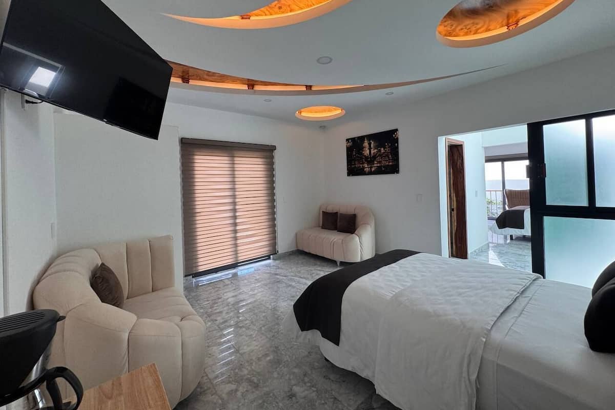 Premium bedding, down comforters, Select Comfort beds, in-room safe