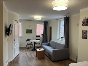 TV, stereo - Studio apartment "Osterberg" in the old winery (Großkarlbach)