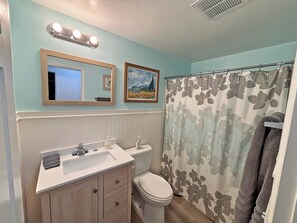 Ducha y secador de pelo