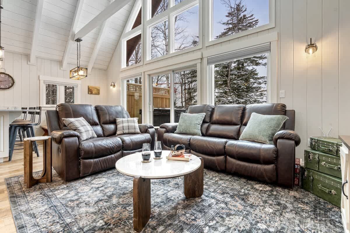 Smart TV, fireplace, foosball, offices