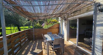 Mini villa T3 air-conditioned, sea view, cosy & modern