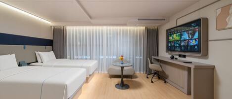 Quarto casal conforto | Frigobar (abastecido com itens grátis), Wi-Fi de cortesia, roupa de cama