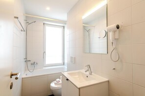 Hair dryer, towels