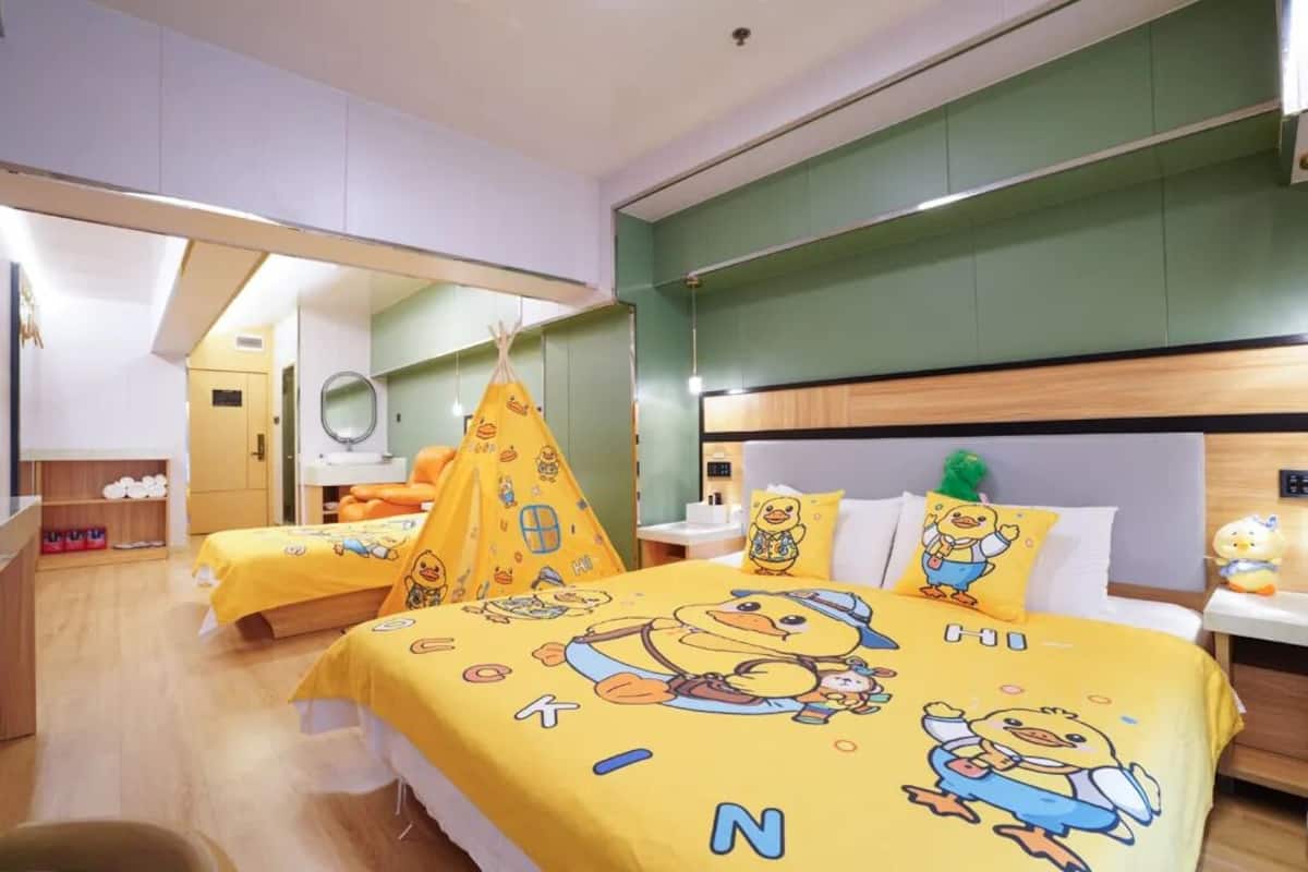 家庭三人房 | 高級寢具、遮光布/窗簾、熨斗/熨衣板、免費無線上網