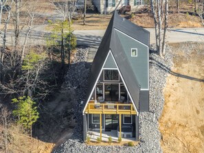 Exterior - Hunters Ridge | Rustic A-Frame | Mtn Views + Goats! (Rossville)