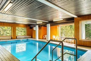 Indoor pool, a heated pool