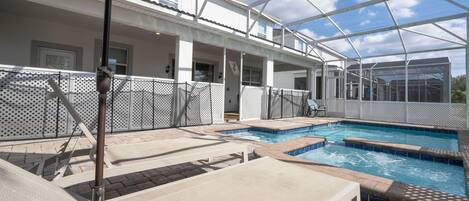 Una piscina riscaldata