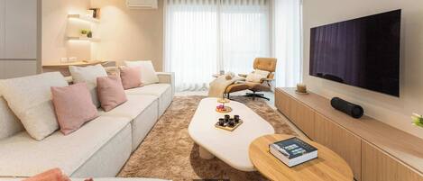 TV, fireplace, offices