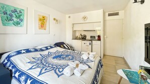 Iron/ironing board, internet, bed sheets - Modest studio in Le Suquet (Cannes)