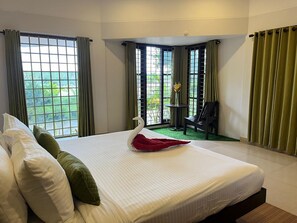 Deluxe Room with Lake View | Egyptian cotton sheets, premium bedding, blackout drapes - The Brook Serene – A Nature Themed Boutique Resort, Kollam (Kollam)