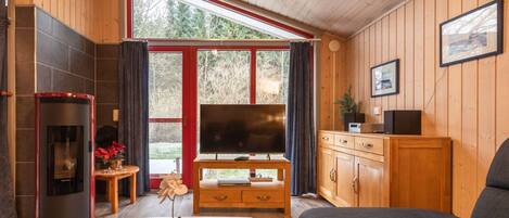 TV connectée, cheminée