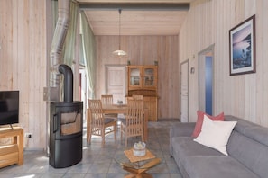 TV connectée, cheminée