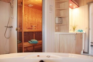 Dusch och bubbelbadkar