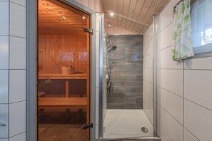 Douche, séchoir à cheveux
