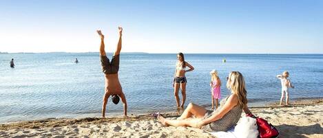 Vlak bij het strand