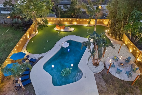 Step into your very own backyard paradise, where relaxation and fun come together!