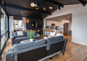 TV, foosball, table tennis