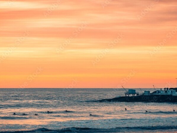 On the beach