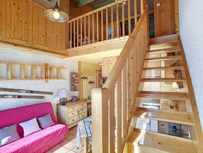 Living area - Cozy Duplex in La Clusaz - 6 pers, pets allowed (La Clusaz)