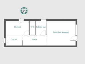 Floor plan - Apartment in La Clusaz - 6 pers, parking, pets allowed (La Clusaz)