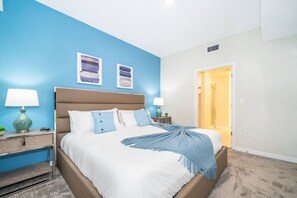 2 bedrooms, iron/ironing board, travel crib, WiFi