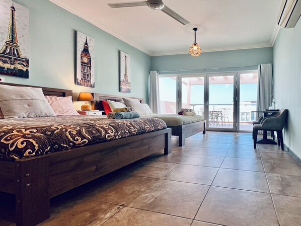 12 bedrooms, iron/ironing board, WiFi, bed sheets - 5-bedroom B&B, Azaiba beach Muscat with AC/WiFi/22 M lap pool, near restaurants (Muscat)