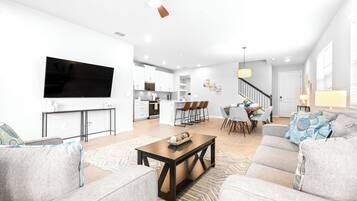 Townhome, Multiple Beds, Patio (Waterview Luxury Retreat) | Living area | 42-inch flat-screen TV with digital channels