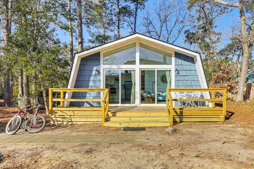 Boat, Fish & Bike: Oak Island Home w/ Large Yard