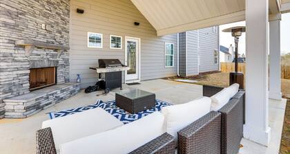 Patio w/ Fireplace: Spacious Sharpsburg Home!