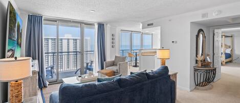 Smart TV, music library, video library