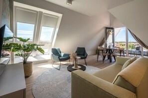 4-Person apartment | Living area - Hotelresidentie Zout (Zoutelande)