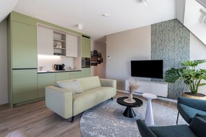 4-Person apartment | Living area - Hotelresidentie Zout (Zoutelande)
