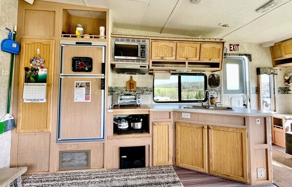 Fridge, microwave, coffee/tea maker, toaster - Get away from it all at one of Western New York’s best farm stays. (Machias)
