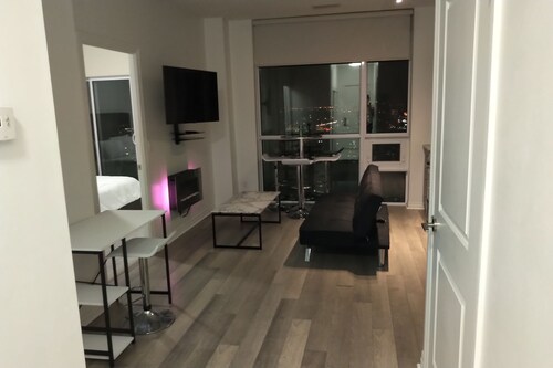 Penthouse with swimming pool, saunas, fitness room, BBQ area and indoor carwash.