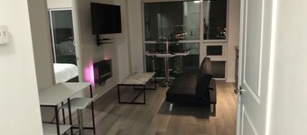 Penthouse with swimming pool, saunas, fitness room, BBQ area and indoor carwash.