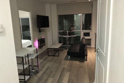 Penthouse with swimming pool, saunas, fitness room, BBQ area and indoor carwash.