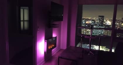 Penthouse with swimming pool, saunas, fitness room, BBQ area and indoor carwash.