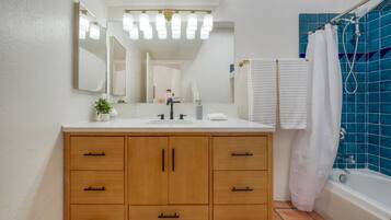 Hair dryer, towels