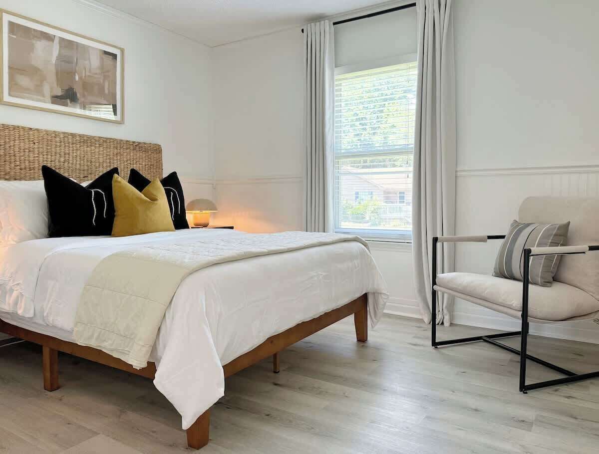 4 bedrooms, iron/ironing board, travel crib, WiFi