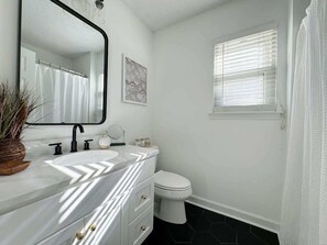 Shower, hair dryer - Savannah Home, 15 Min to Tybee, Dog Friendly (Savannah)