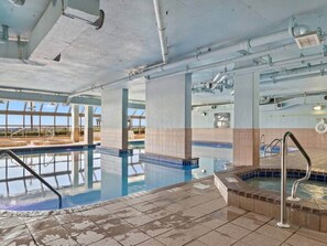 Indoor pool, a heated pool