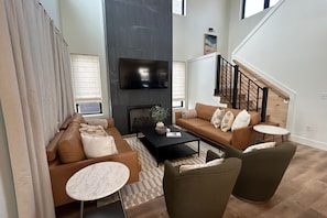 Smart TV, chimenea