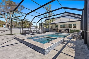 Una piscina riscaldata