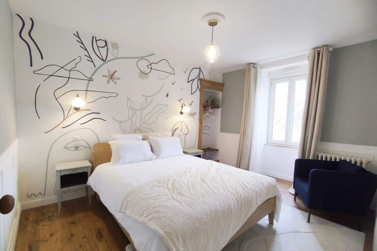 Premium bedding, memory-foam beds, individually furnished