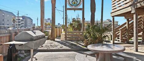 屋外ダイニングエリア