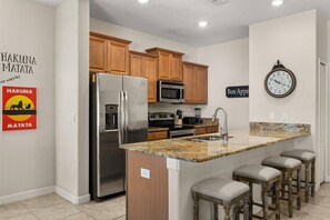 Microwave, dishwasher, high chair