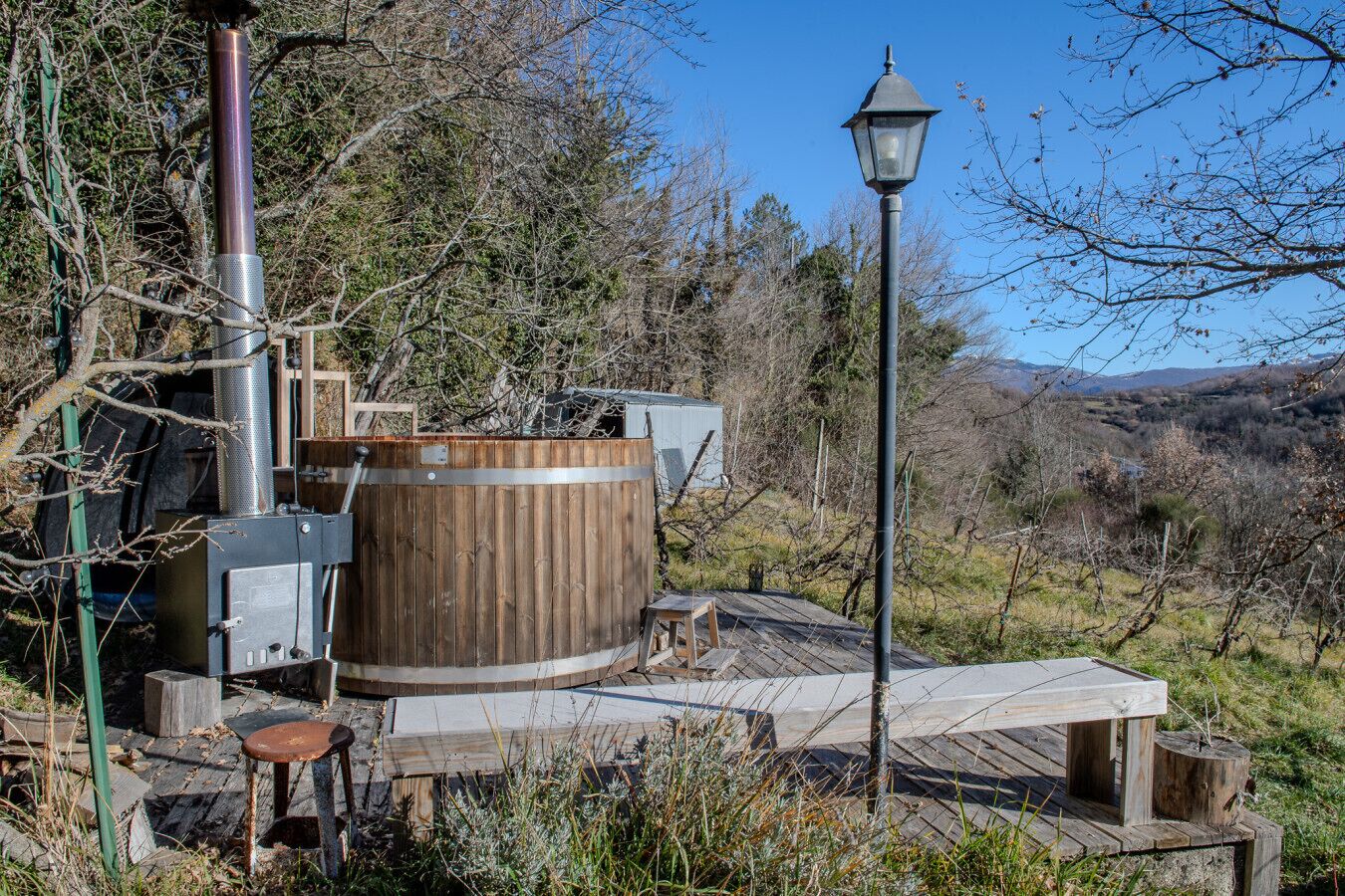 Idromassaggio all'aperto